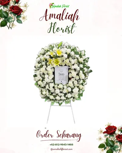 Krans Bunga Duka Cita di Catur